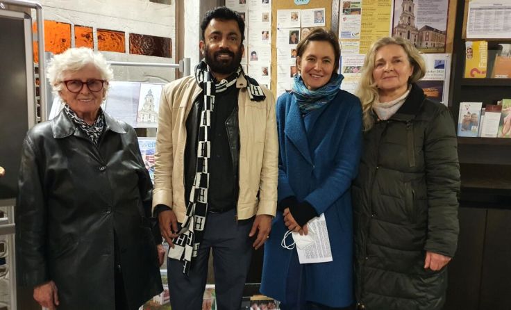 Mervyn Lobo zu Gast in der Pfarrkirche. (Foto: Pfarre Pasching)