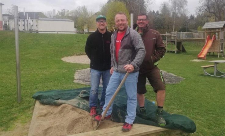 Die Sandkistenaktion verlief auch heuer wieder erfolgreich. (Foto: SPÖ Piberbach)