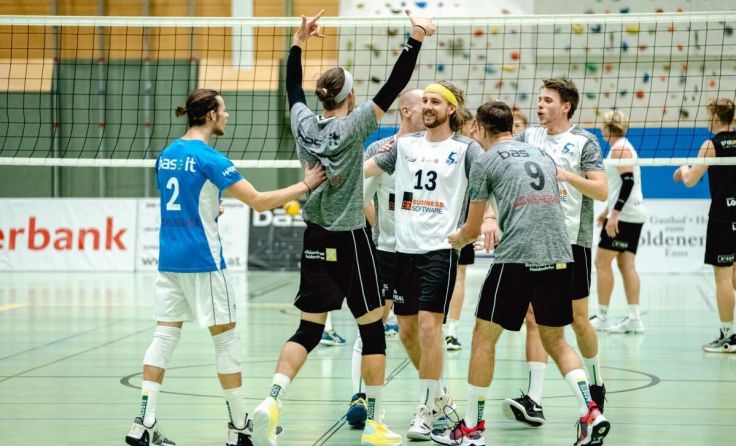 Die Ennser Supervolleys konnten sich im vierten Satz den Sieg erspielen. (Foto: Xaver Kitzmüller)