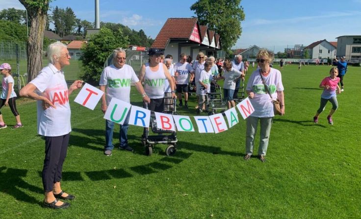 Auch das „Turbo-Team“ war beim Laufevent der Kronstorfer Volksschule dabei. (Foto: VS Kronstorf)