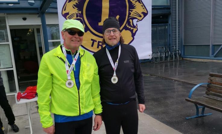 Christoph Bitzinger (l.) und Georg Wageneder beim Charity Run (Foto: Lions Club Enns)