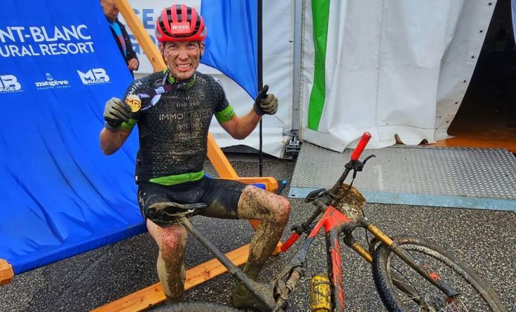 Lukas Kaufmann erreichte bei „schlammigen“ Bedingungen den 8. Platz. (Foto: Nora Klughofer)