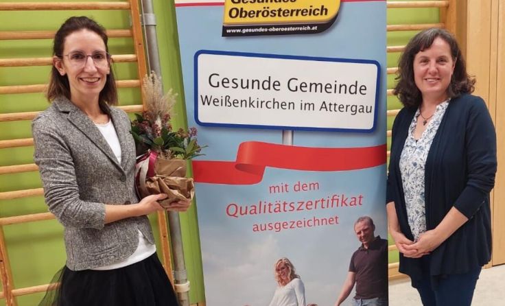 V.l.: Monika Haselbruner und Arbeitskreisleiterin Maria Theresia Kaiser (Foto: Heidi Bahn)