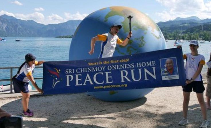 Der Peace Run endet beim Friedensfest in Nussdorf. (Foto: Foto Peace Run)