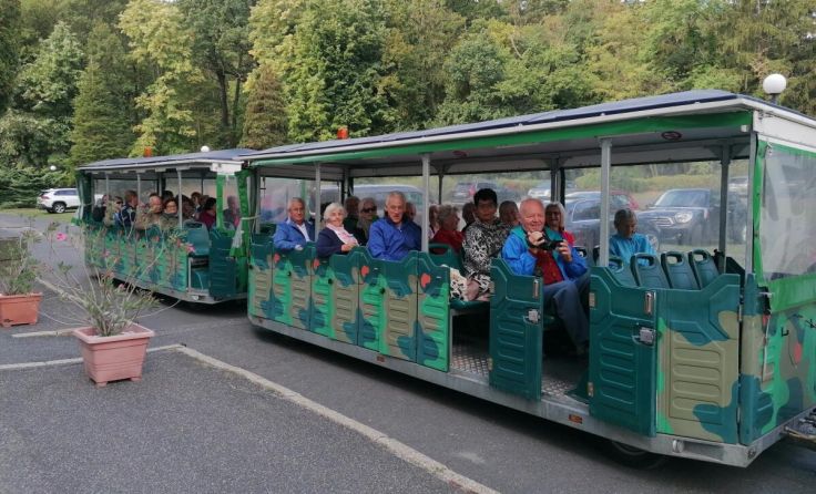 Mit einem Bummelzug fuhr die Gruppe durch Sopronköhida (Foto: privat)