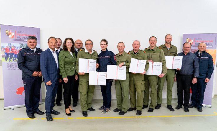 Den Bewerbgsgruppen wurde eine Ehrung zuteil. (Foto: August Thalhammer)