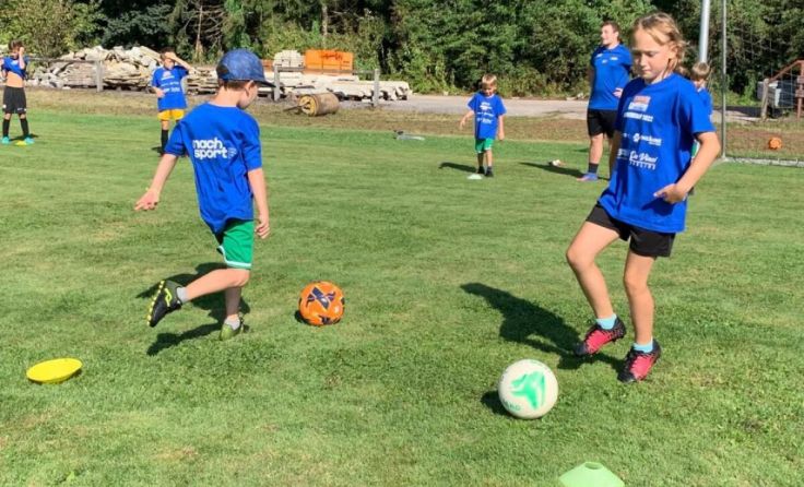 Kinder beim Training (Foto: Fußballschule OÖ)