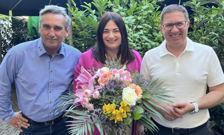 Ronald Schiefermayr (l.), Anna Maria Wippl und Bürgermeister Andreas Rabl (r.) (Foto: privat)