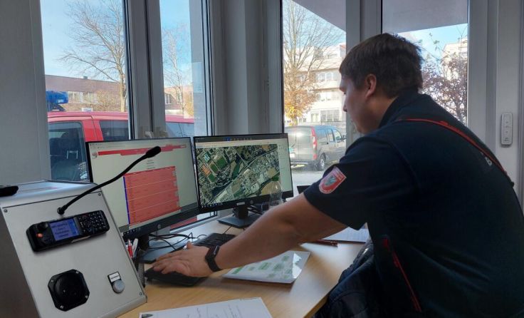 Bei der Blackout-Übung (Foto: FF Braunau)