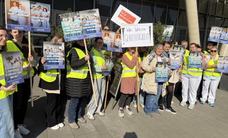 Streik am Krankenhaus Braunau (Foto: Madl)