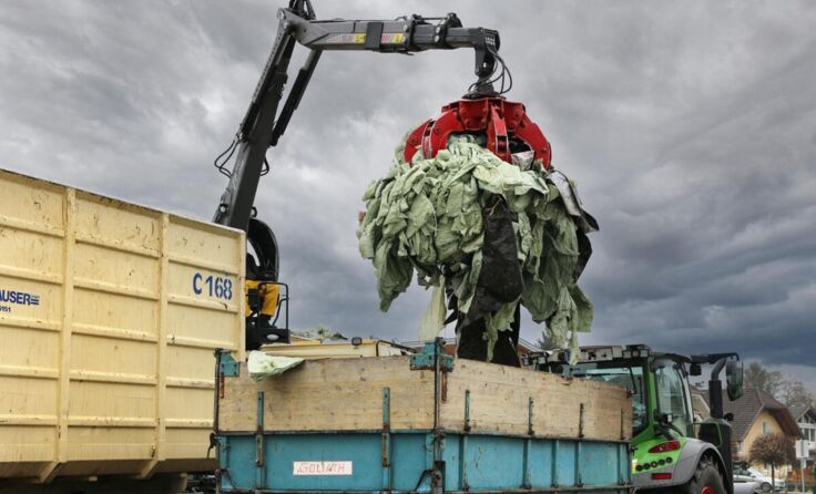 Sammlung der Agrarfolien (Foto: Umwelt Profis Braunau)