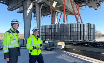 Polrad-Einbau im Innkraftwerk Braunau-Simbach erfolgreich abgeschlossen