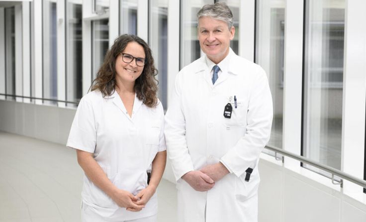 Carina Primus und Johann Auer (Foto: Krankenhaus Braunau)