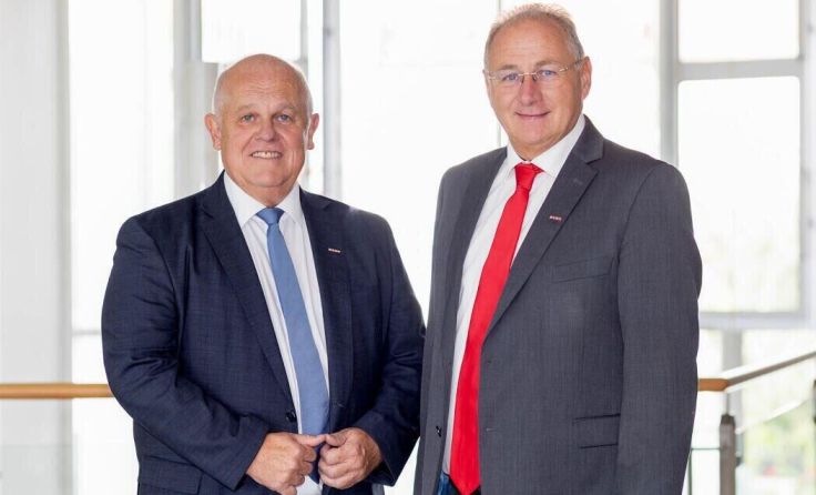 Klaus Berer (l.) und Klemens Steidl (r.) (Foto: Tips Archiv/Helminger)