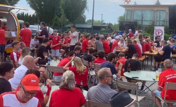 Public Viewing im Altheimer Rösslpark: Österreich trifft im Sechzehntelfinale auf Spanien
