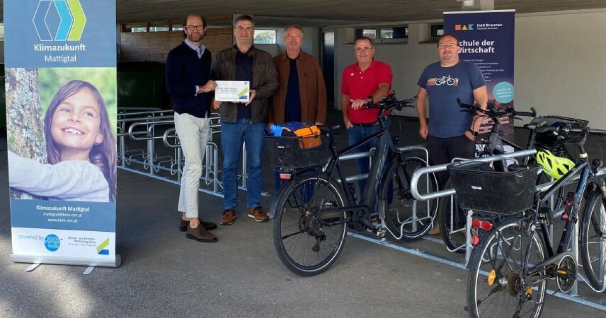 New bicycle parking facility opened at the HAK Braunau