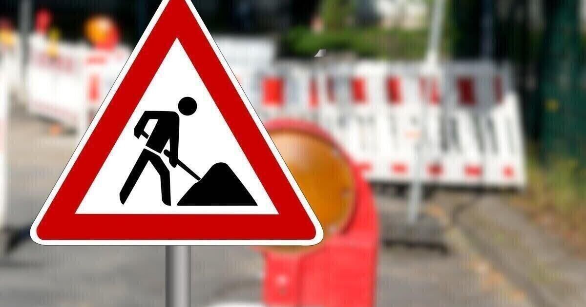 Baustelle auf der Oberinnviertler Straße