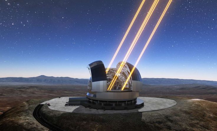 Derzeit wird das größte Teleskop in der chilenischen Atacamawüste gebaut. Foto: ESO/L. Calçada