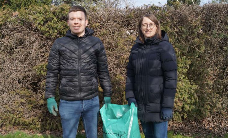 Die Putz-Aktion läuft seit dieser Woche bis zum 14. April. Foto: Junge Liste Öfferlbauer