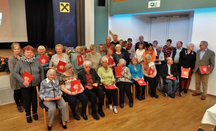74 Mitglieder wurden für ihre Treuer geehrt. Foto: Pensionistenverband