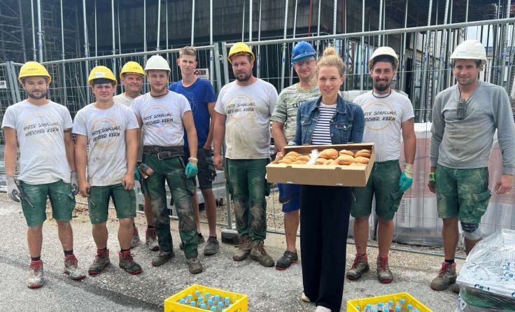Nationalratsabgeordnete Johanna Jachs besuchte die "Freigold"-Baustelle. Foto: Manuel Liebherr