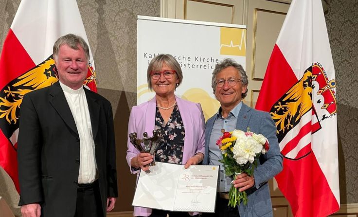 Anna Wall-Strasser wurde mit dem Solidaritätspreis ausgezeichnet. (Foto: Land OÖ / Diözese Linz)