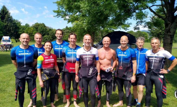 SVG-Triathlon:Die SVG-Trias wuchsen beim Linz Triathlon über sich hinaus. (Foto: SVG)