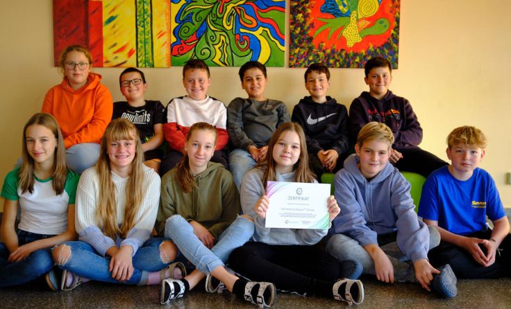 Stolze Schüler in der MS Vorderweißenbach (Foto: MS Vorderweißenbach)