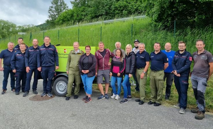 Krisenstab und Mitarbeiter der Gemeinde Schenkenfelden. (Foto: Gemeindeamt Schenkenfelden)