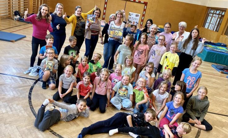 30 Kinder waren von der Lese- und Spielenacht begeistert. (Foto: Christian Wöss)