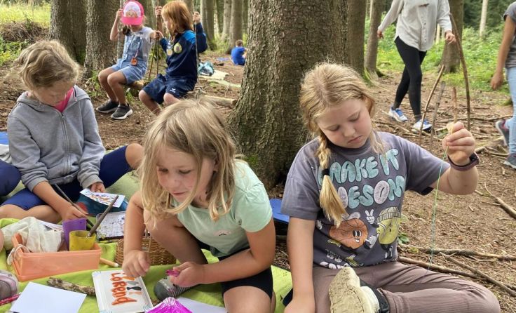 Die Kinder hatten viel Spaß beim Tag im Wald. (Foto: Verein Waldpädagogik)