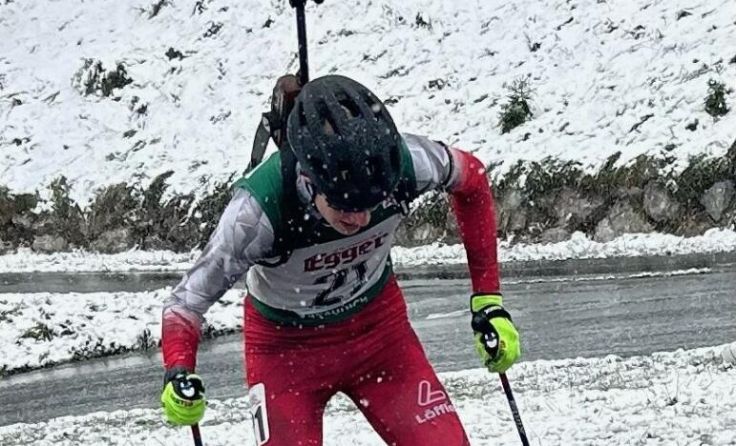 Biathlet Rene Maureder von der Sportunion Bad Leonfelden in Hochfilzen. (Foto: Manfred Maureder)