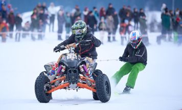 Duo aus Schenkenfelden überzeugte beim Skijöring in Gosau