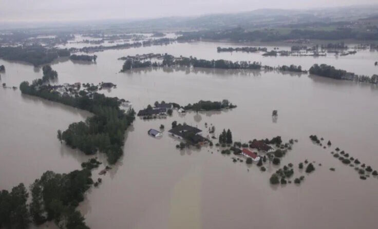 Das Hochwasser traf 2015 auch die Gemeinde Goldwörth. (Foto: Gemeinde Goldwörth)
