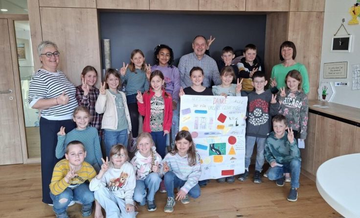 Beim Rundgang im Oberneukirchner Gemeindeamt. (Foto: Marktgemeinde Oberneukirchen, privat)