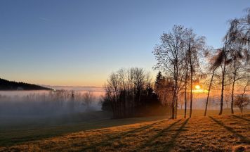 Magische Abendstimmung über Schaffetschlag: Leserfoto begeistert