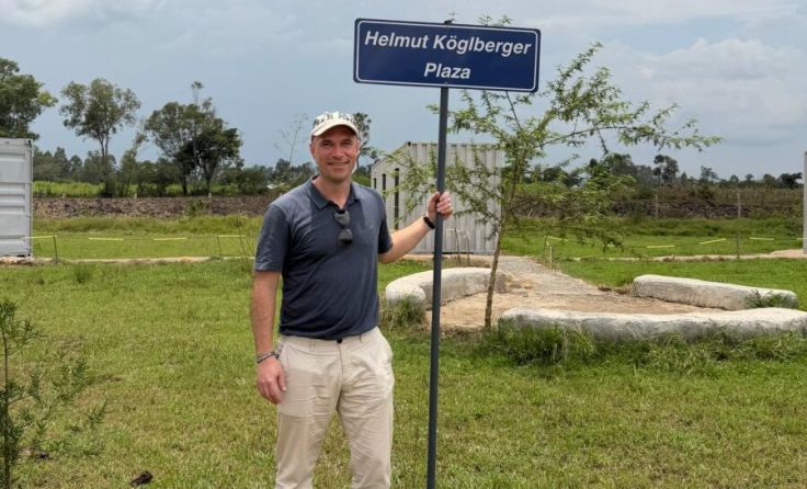 Stefan Köglberger aus Altenberg im neuen Stützpunkt in Homa Bay. (Foto: Acakoro)
