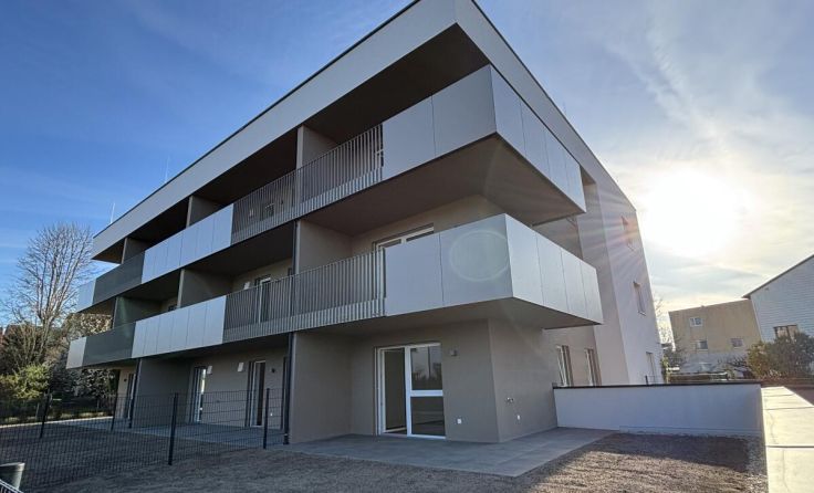 Außenansicht des fertiggestellten Wohnhauses in Gallneukirchen. (Foto: Wimberger)