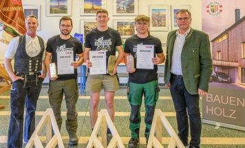 Bad Leonfeldner holt sich Bronze beim Landeslehrlingswettbewerb der Zimmerer