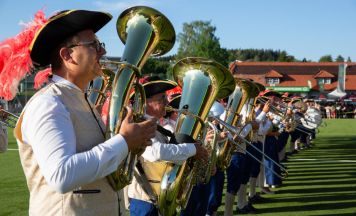 Bezirksmusikfest samt Marschwertung in Schenkenfelden mit Bestnoten