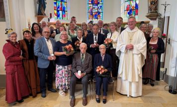 Acht Paare feierten Jubelhochzeiten in Lacken
