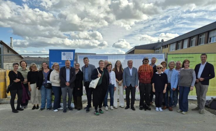 Bildungscampus in Altenberg nimmt Gestalt an. (Foto: Gemeinde Altenberg)