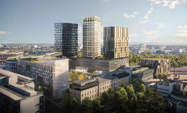 Ein Rendering des Trinity Park-Projekts. (Foto: Prochazka / Riepl / Zucchi)