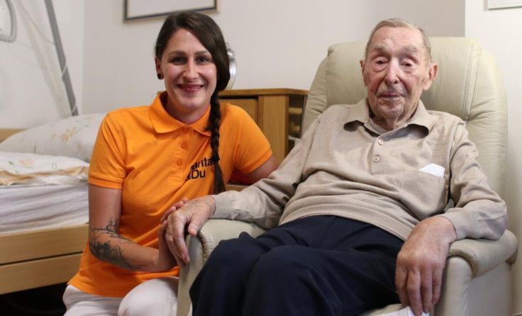 Gloria Schneider und Alfred Silber (Foto: Caritas)