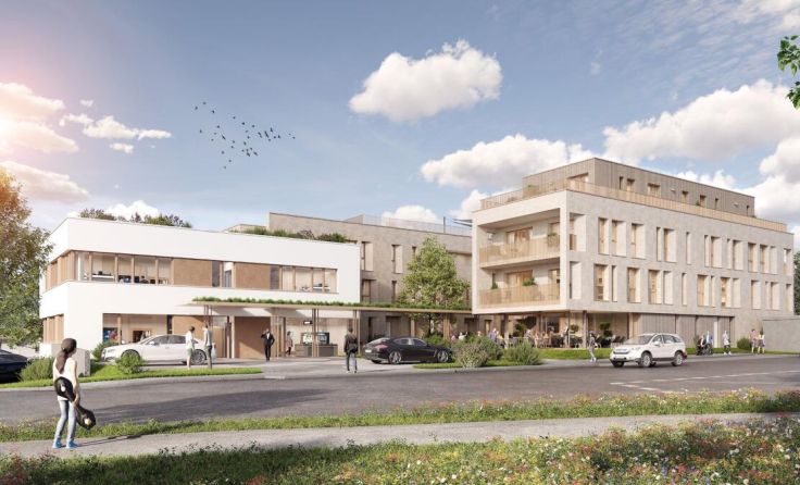 Das Rendering zeigt das geplante Projekt „Villa am Rübenspitz“ (Foto: Avoris Rendering)