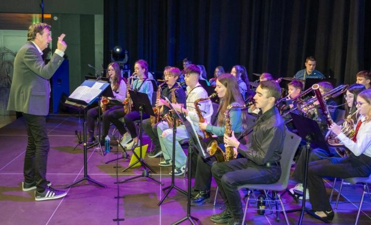 Band Session der Musikschule als Open Air beim Valentinum (Foto: Hannes Draxler)