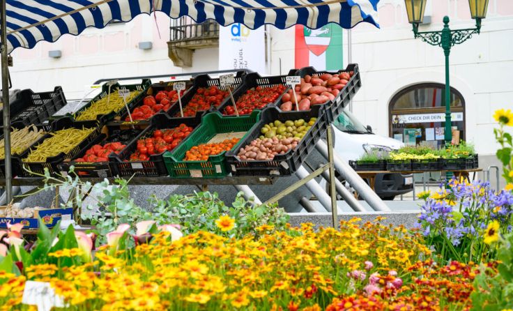 Der Wochenmarkt wird neu gestaltet (Foto: Wolfgang Simlinger)