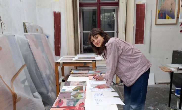 Eva Yurkova bei der Arbeit (Foto: Galerie H)