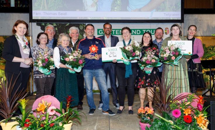 Die Sieger in der Kategorie "Schönster Gemüsegarten" (Foto: Land OÖ/Haag)