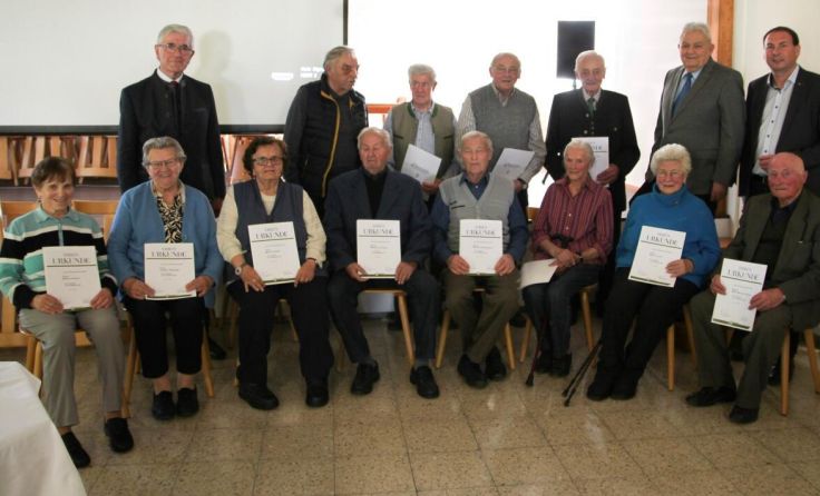Die Geehrten (Foto: Seniorenbund Münzkirchen)